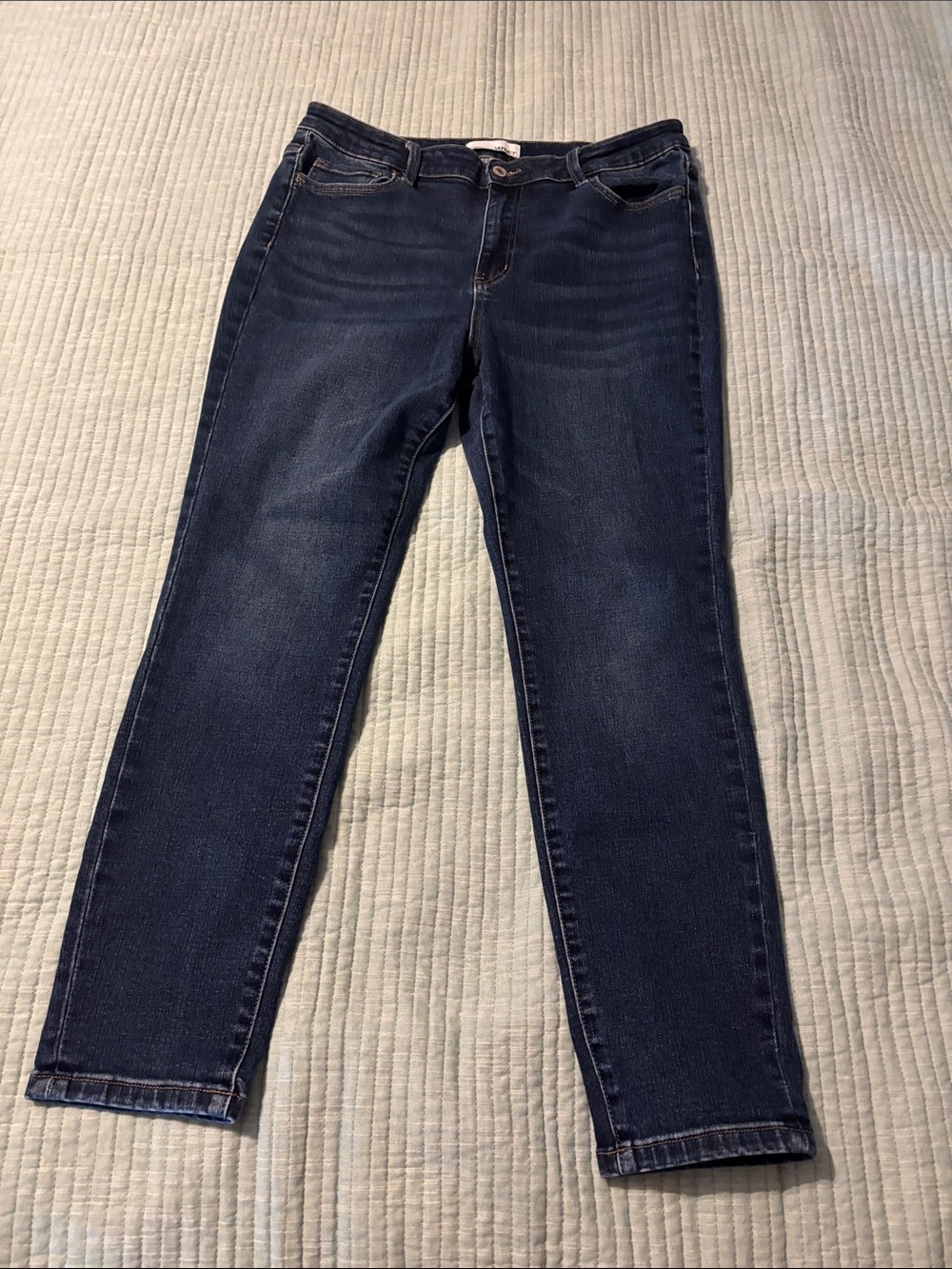 Vervet High Rise Dark Blue Skinny Jeans